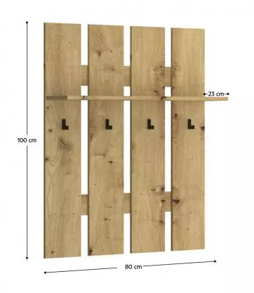 Vkov stna 80, dub artisan, AIRON