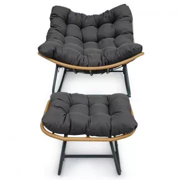 Zahradn� houpac� k�eslo s podno�kou AZL-G5245 GREY