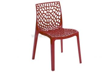 Plastová jídelní židle Gruvyer rosso