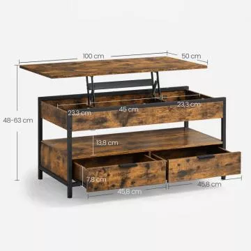 Konferenční stolek AKF-E1252 OLW - old wood