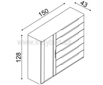Komoda Flabo 3DZ6.