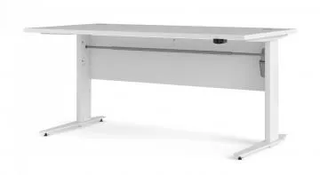 Výškově nastavitelný psací stůl Office 80400/318 - bílá/bílá