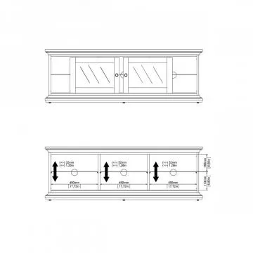  TV stolek Provence 811 bl