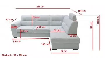 Rohov� sedac� souprava RADANA 