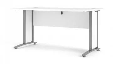 Psací stůl Office 80400/35 - bílá/silver grey