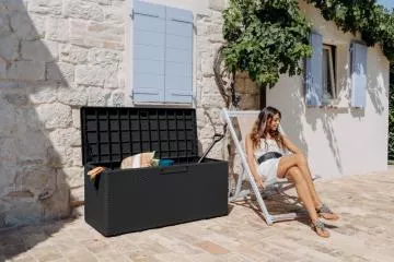 PORTOFINO zahradn plastov lon box 340 L - grafit