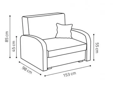 Rozkládací křeslo Vivian Gold III