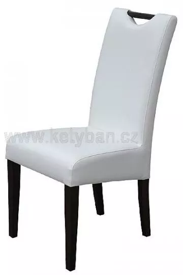 Čalouněná jídelní židle, rám z masivu, česká výroba