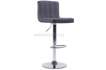 Barová židle Hilda šedá/černá