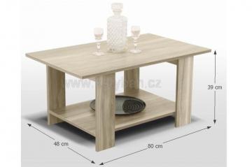 Konferenční stolek Derek dub sonoma - rozměry