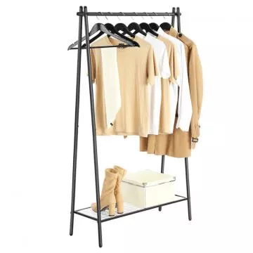 Stojanový věšák na oděvy s policí AUV-E1023