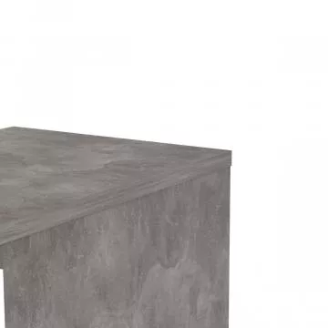 Komoda Simplicity 233 - beton/bílý lesk