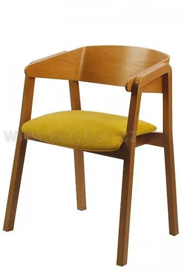 Stylová jídelní židle, čalouněný sedák, masiv, česká výroba