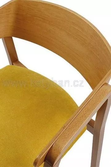 Stylová jídelní židle, čalouněný sedák, masiv, česká výroba