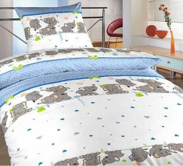 D�tsk� povle�en� bavlna krep Sloni denim