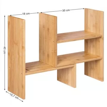 stolní organizér z bambusu AUK-E1045 NAT