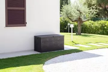 WOOD zahradn plastov lon box 420 L - grafit