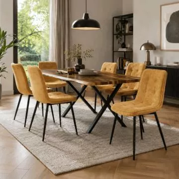 Moderní jídelní židle CT-G2048 Yel2