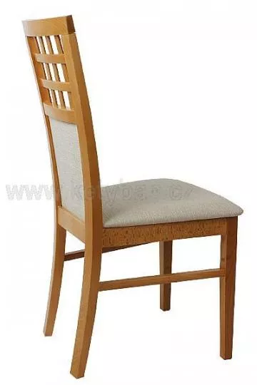 Čalouněná jídelní židle z bukového masivu, česká výroba