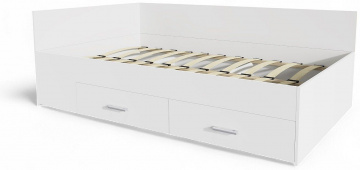 Postel RENATA (R) 140cm, s matrac�, s ro�tem a s �lo�n�m prostorem ? spole�n� detail