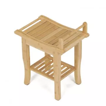 Bambusová stolička s policemi DR-B063