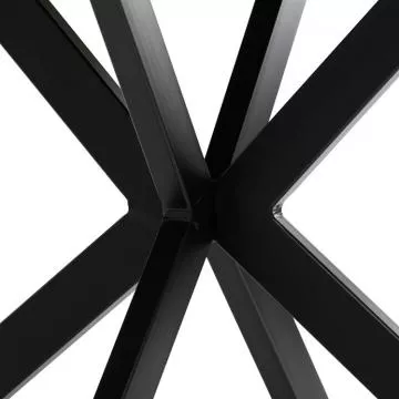 Kulat jdeln stl 120x120cm, mdf, divok dub, HT-F4120 OAK