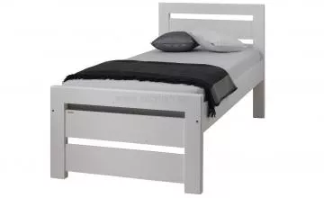 Dřevěná postel Rhino I, 200x90 cm, bílá