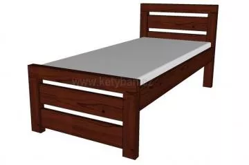 Dřevěná postel Rhino I, 200x90 cm, brown