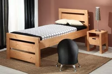 Dřevěná postel Rhino I, 200x90 cm, oak