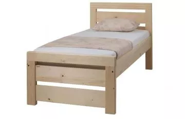 Dřevěná postel Rhino I, 200x90 cm, přírodní