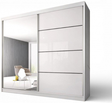 Šatní skříň MULTI 35, 183cm (M) ? bílá