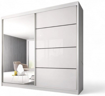 Šatní skříň MULTI 35, 183cm (M) ? bílá