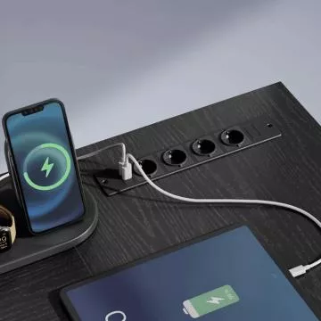 PC stůl APC-E1395 BK - černý, rohový