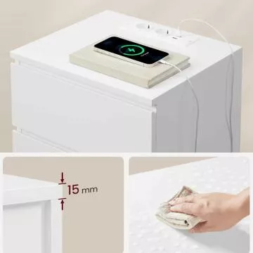 Noční stolek ANT-E1161 WT - bílý