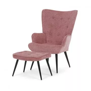 relaxační křeslo s podnožkou Ak-303 PINK2