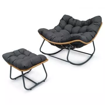 Zahradn� houpac� k�eslo s podno�kou AZL-G5245 GREY