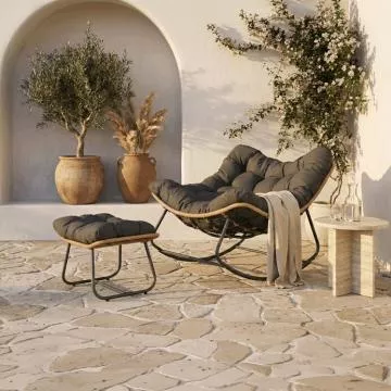 Zahradn� houpac� k�eslo s podno�kou AZL-G5245 GREY