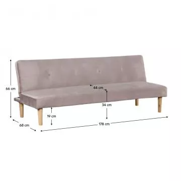 Rozkl�dac� pohovka Alida - hn�do�ed�