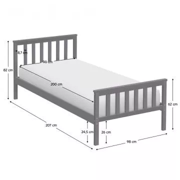 Jednoduch� a nad�asov� postel ANATRA - �ed�