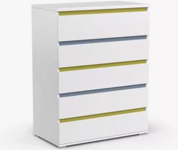 Praktick komoda Rea amy 4 bl/barevn lity