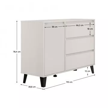 Komoda BOGAN NEW 1D3S