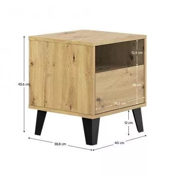 No�n� stolek BOGAN NEW 1S - dub artisan