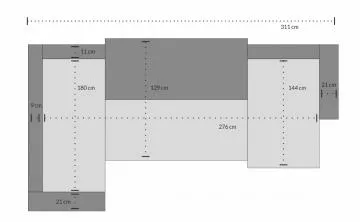 Sedac� souprava Bravo Uni rozm�ry