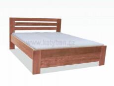 Dřevěná postel Roland - v provedení buk moření třešeň