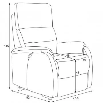 Elektrick� polohovac� k�eslo TV-L8904