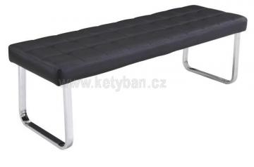Praktická a pohodlná lavice Brand černá