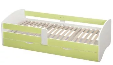 Postel s rotem a lonm prostorem 80x160, bl/zelen, COCOLINO