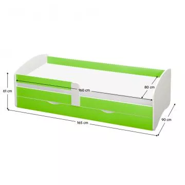 D�tsk� postel Cocolino 160 - zelen�