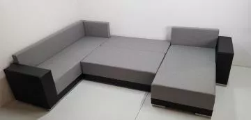 Sedac� souprava Dafne U, rozlo�en� l��ko