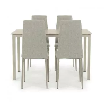 Jídelní set s 4 židlemi